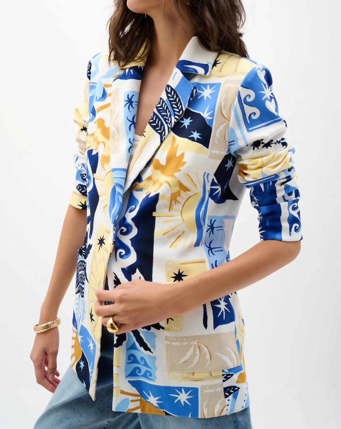 Joseph Ribkoff - Silky Knit Tropical Fitted Blazer