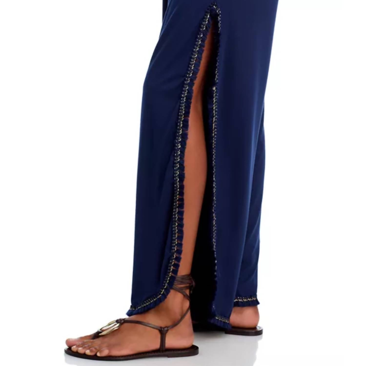 peixoto Harriet Strapless Smocked Jumpsuit in classic navy - women's pants - alternate view