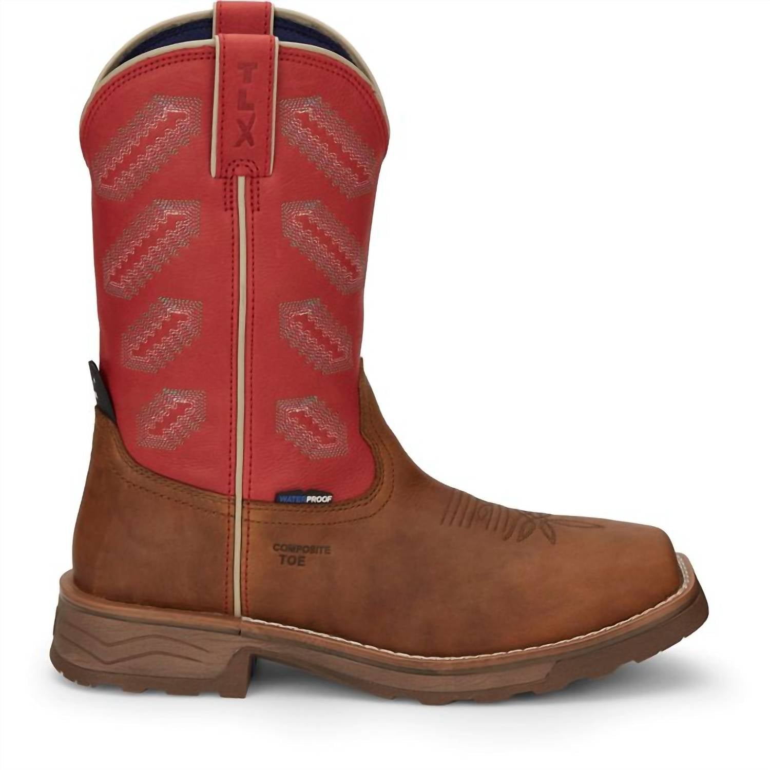 Tony Lama - Men's Energy Composite Waterproof Work Boot - Wide