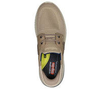 Skechers Men's Delson 3.0 Roth Slip-on Shoes in taupe - men's sneaker - detail view