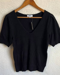 Madewell - Cashmere V-neck Puff-sleeve Sweater Tee