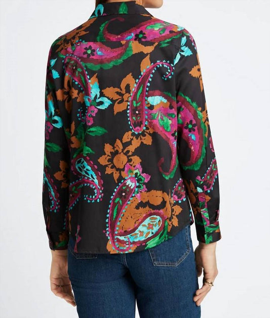 Foxcroft - Hampton Painted Paisley Shirt