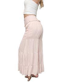 Ocean Drive - Smocked Waist High-rise Palazzo Pants