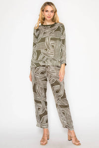 Joh - Johnna Woven Print Pants