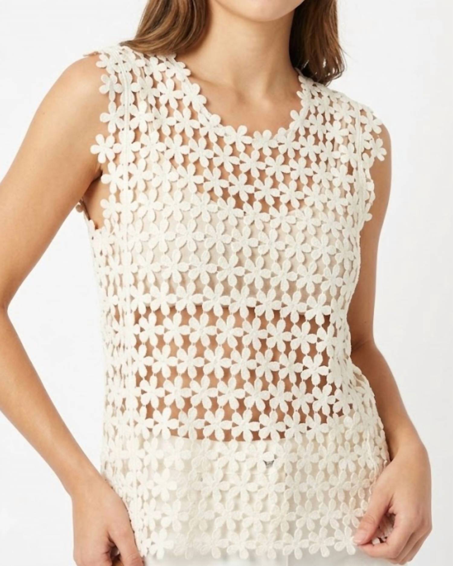 Pol - Daisy Crochet Top