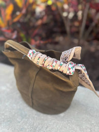 Bc Handbags - Women's Faux Suede Bucket Bag