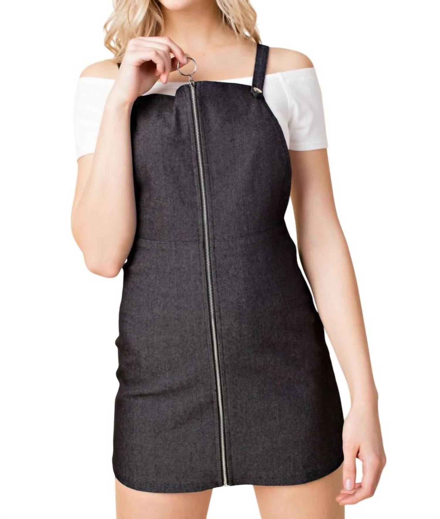Honey Punch - Zip Up Overall Dress