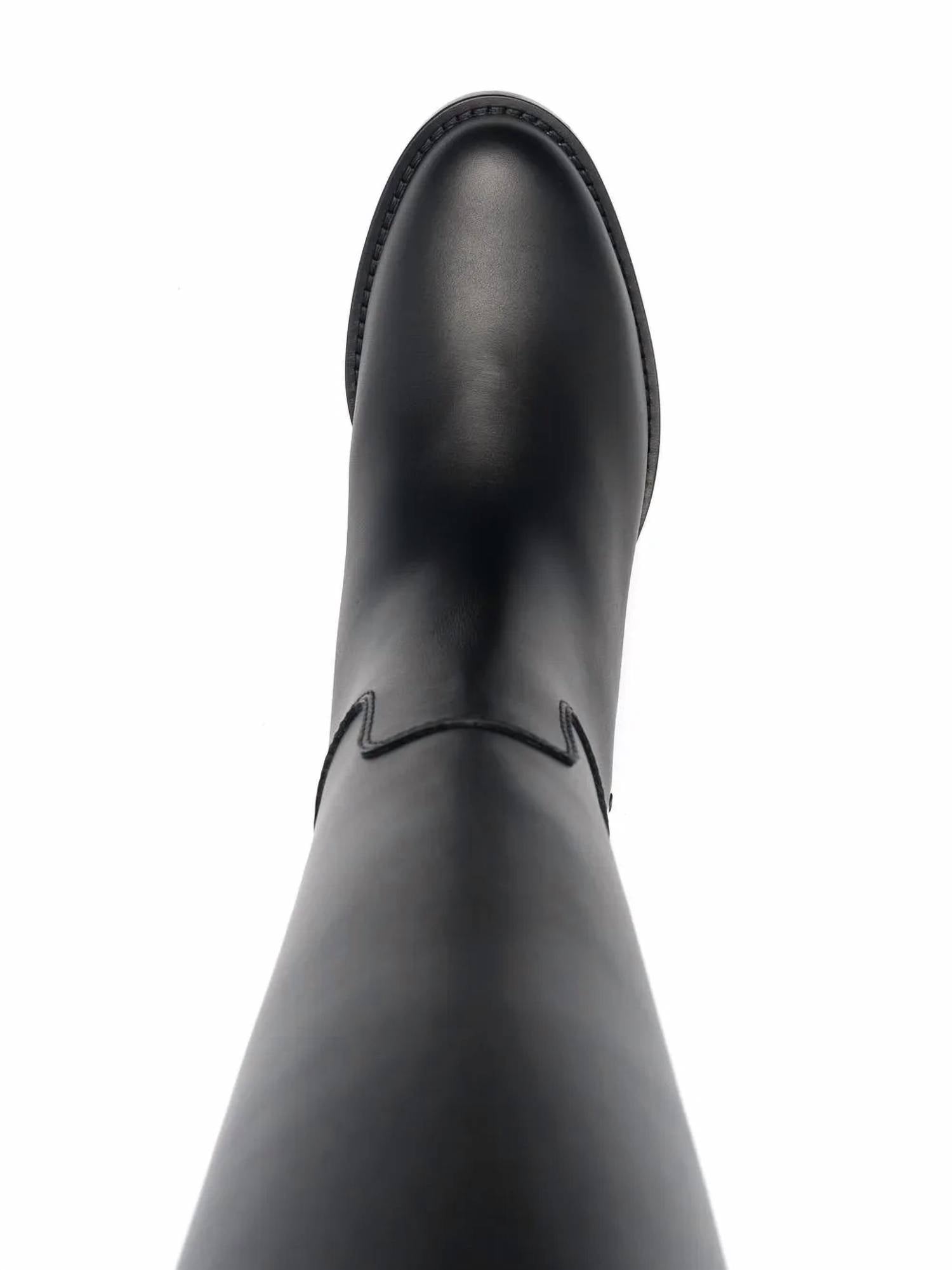 Salvatore Ferragamo - Women's Vara Chain Knee-high Boots