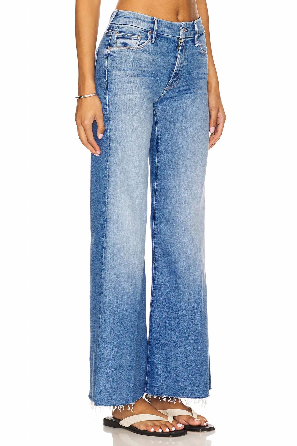 Mother - Roller Fray Wide Leg Jeans