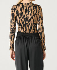 Black Tape - Long Sleeve Crewneck Bodysuit