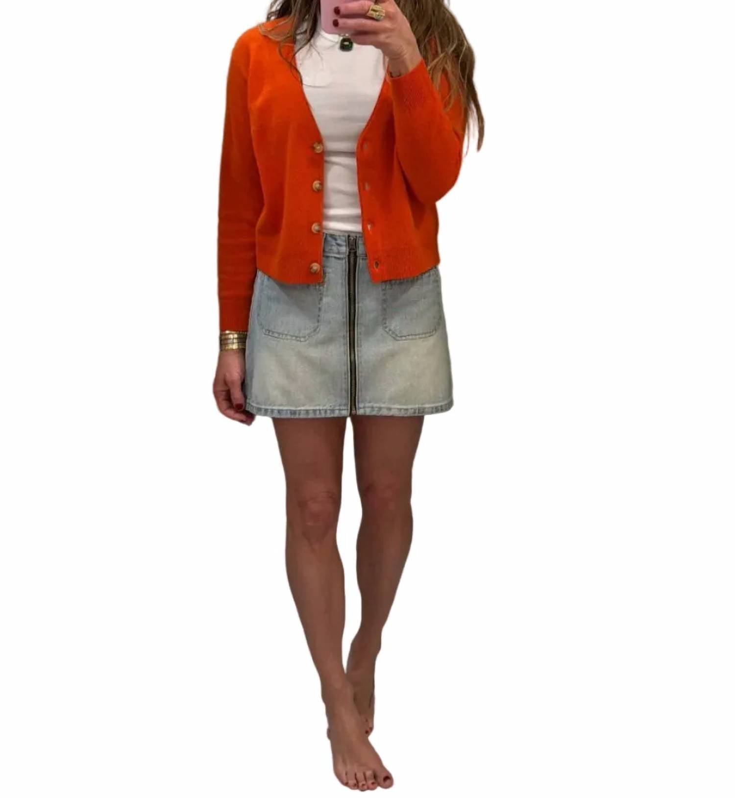 Re/Done - West Zip Mini Skirt