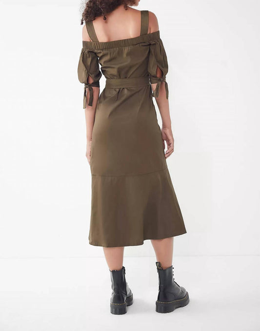 Lucca - Gela Cold Shoulder Midi Dress