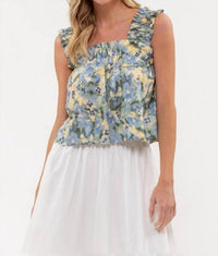 Mine And E&M - Daisy Water Color Tank Top