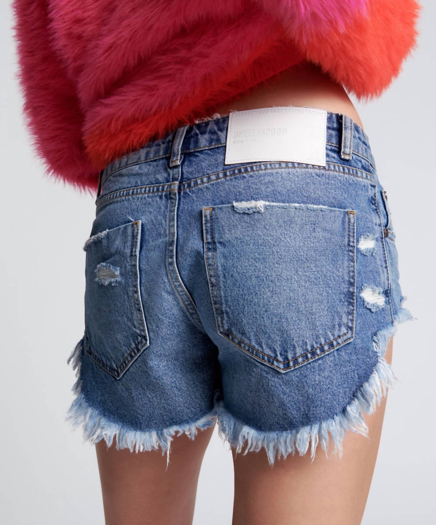 One Teaspoon - Rosewood Bonita Low Waist Denim Short