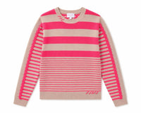 Brodie Cashmere - Women's Mix Stripe Crew Sweater