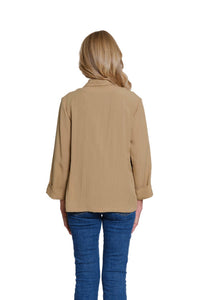 Multiples - Woven Jacket With Contrast Embroidery