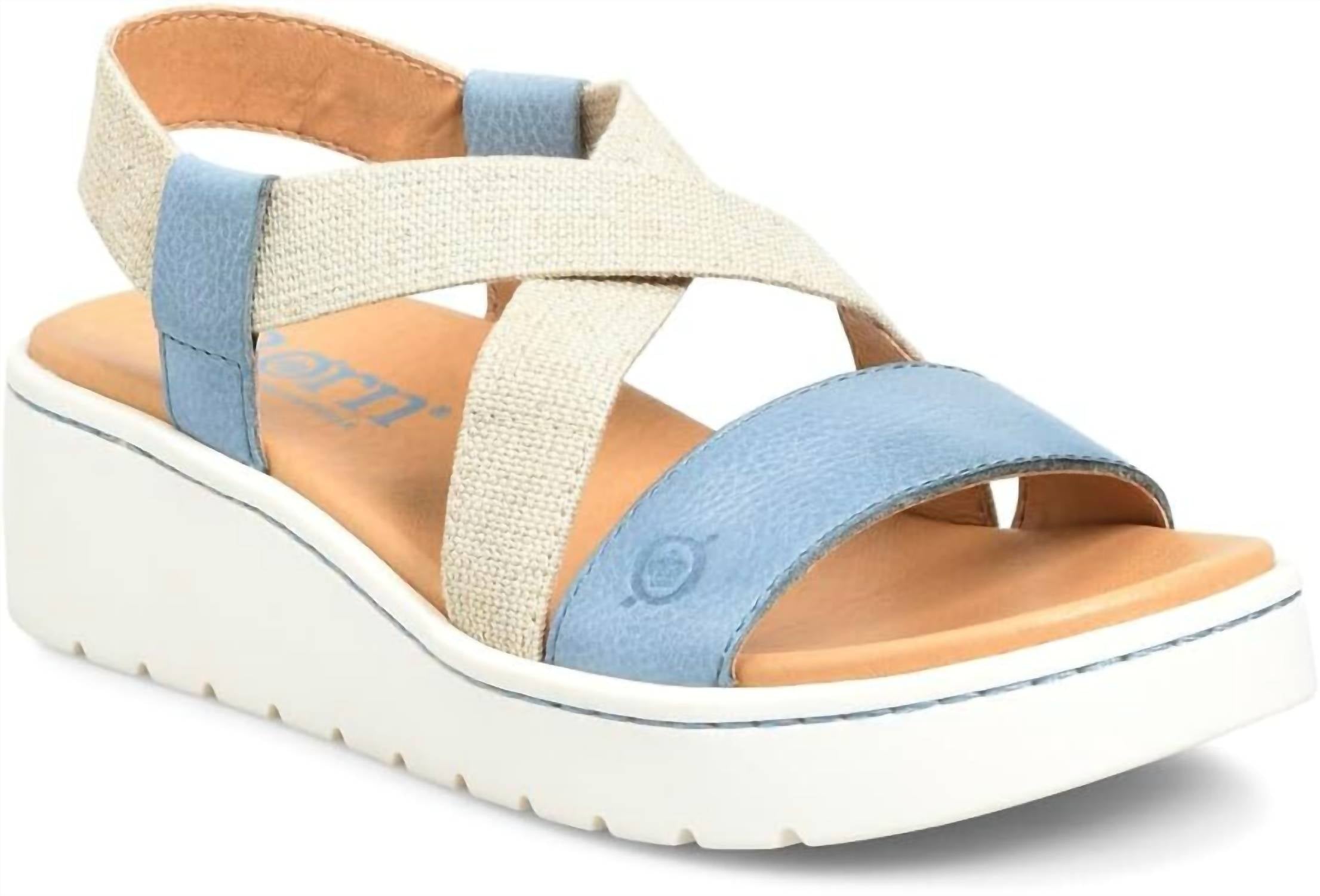 Born Women's Kasady Platform Sandal in blue - women's sandal