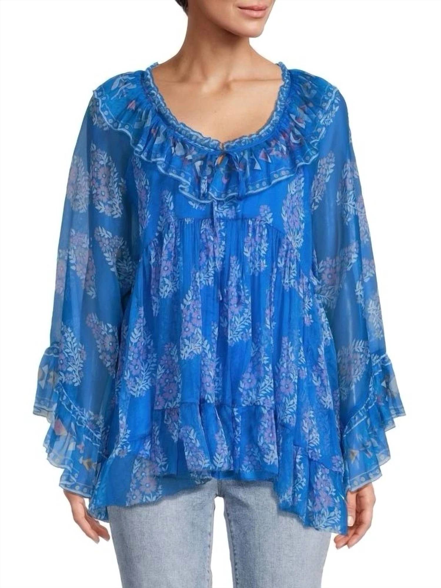 Johnny Was - Gal Ruffle Tie Blouse