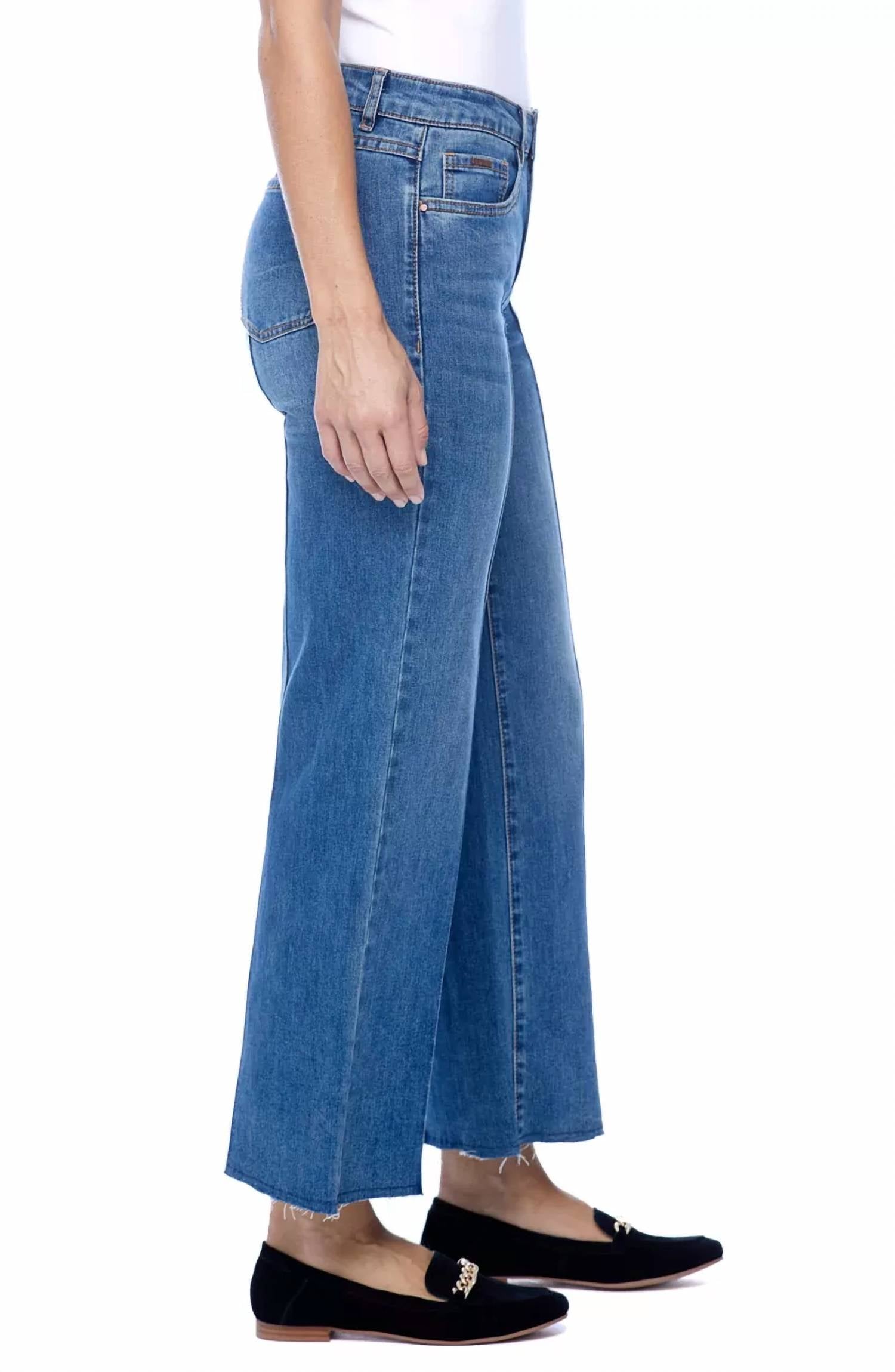 Fdj - Olivia Wide Ankle Length Jeans