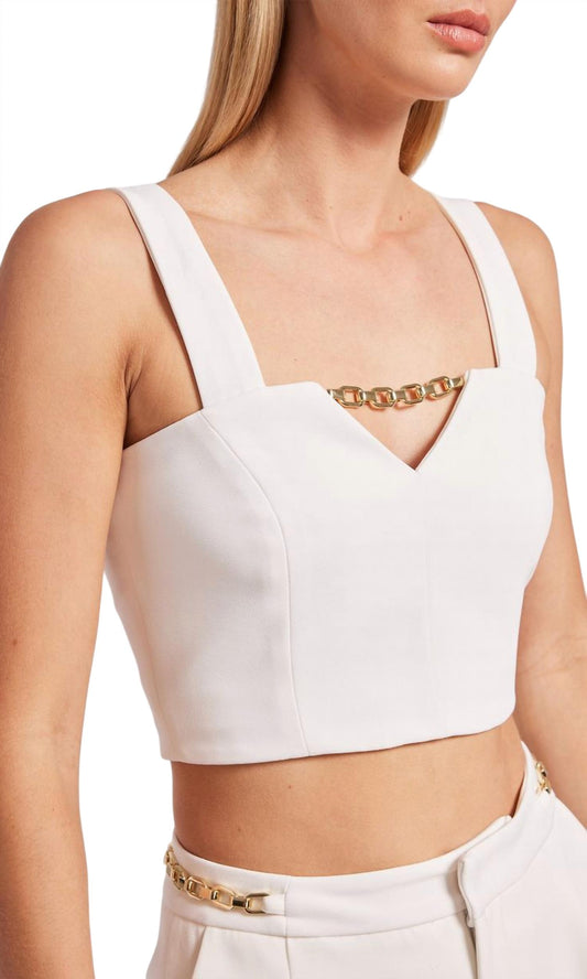 Generation Love - Marcie Crepe Cropped Top