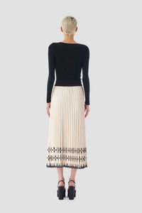 Le Superbe - Pleated Faux Leather Skirt