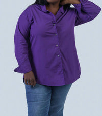 Jill Mcgowan - Joan Easy Cut Stand Collar Shirt