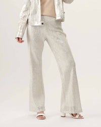 Insight - Metallic Knit Wide Leg Pants