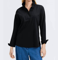 Foxcroft - Tammy Poplin Long Sleeve Popover Shirt
