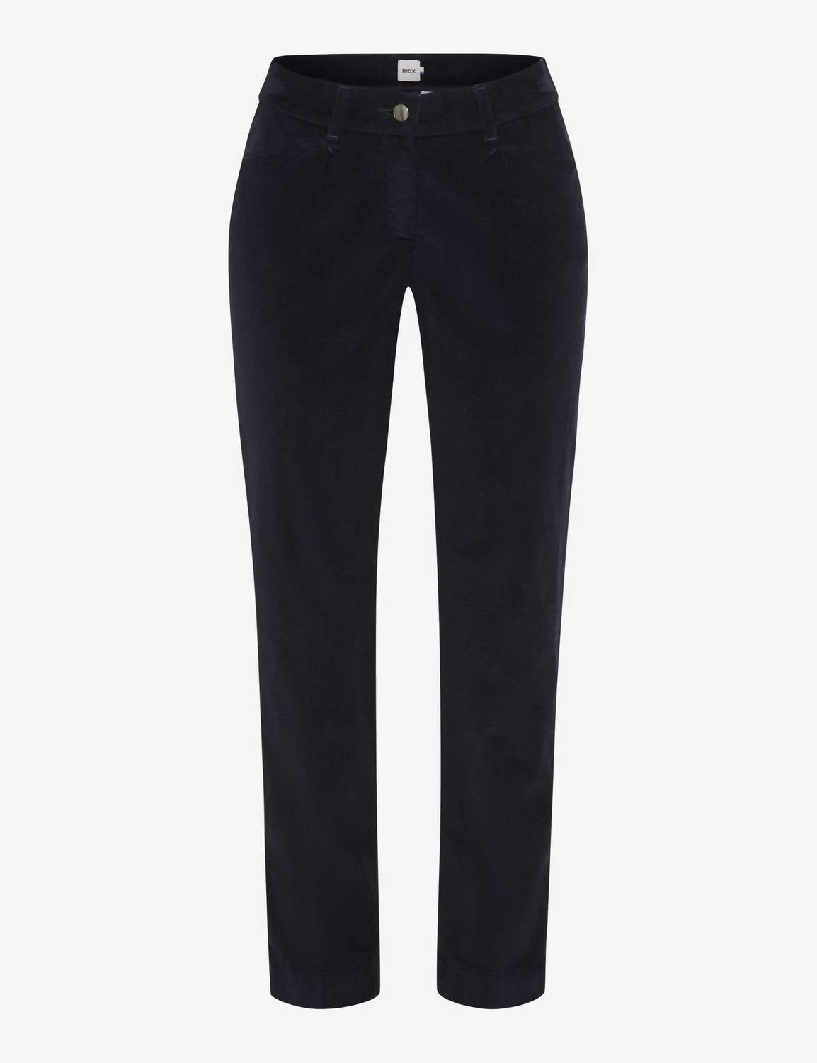 Brax Corduroy Chino Pants in navy - women's pants - view 6