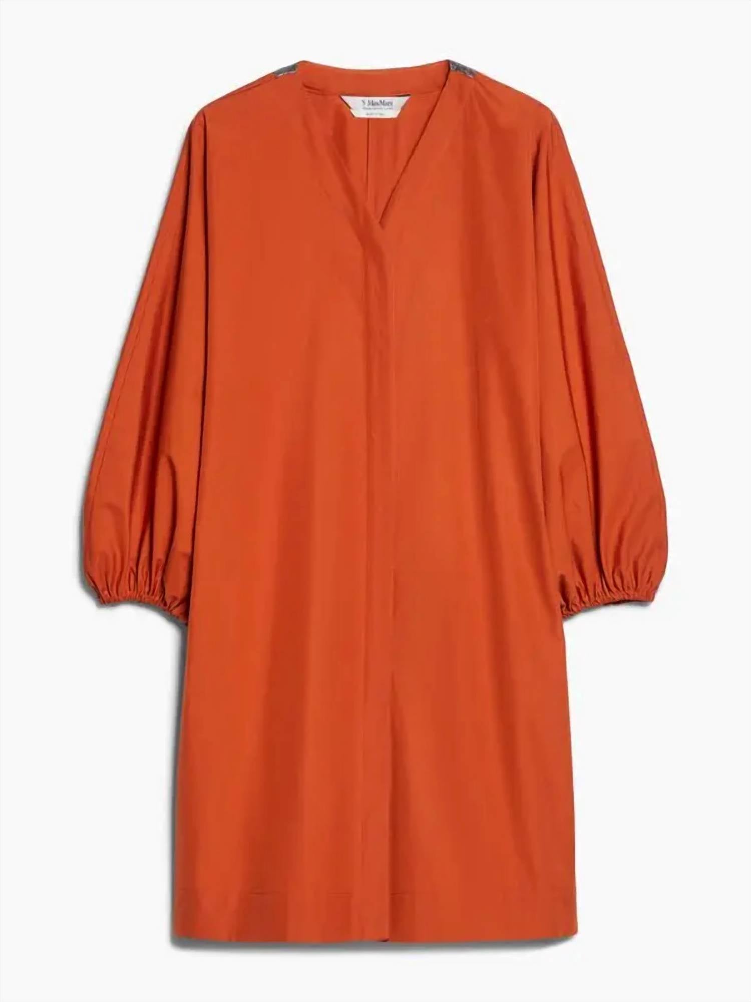 Weekend Max Mara - Cotton Poplin V Neck Dress
