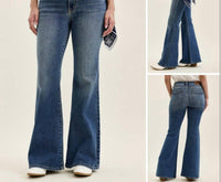 Judy Blue - Jaqueline Flare With Triple Needle Back Pocket & Bandana Loop Jeans