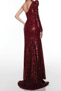Alyce Paris - One Shoulder Sequin Gown