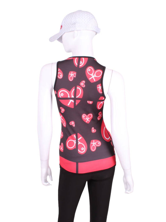Love Love Tennis - Women's Vee Straight Tank