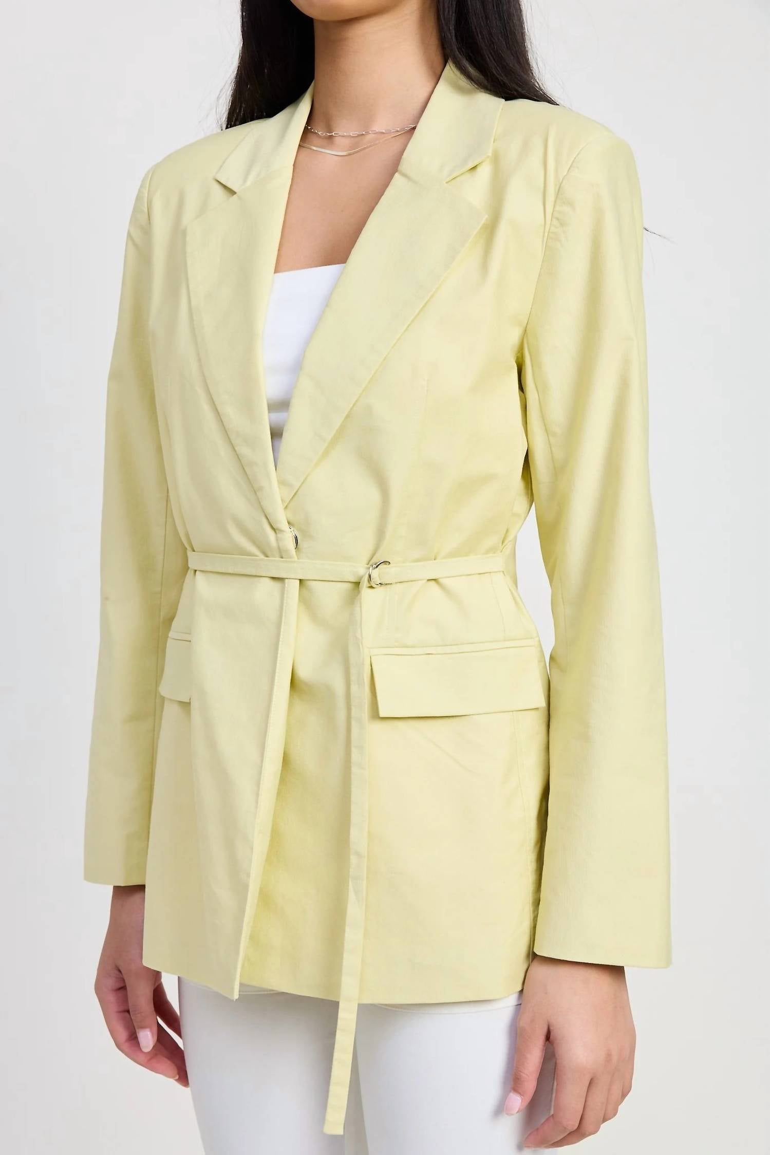 Emory Park - Self Belt Blazer