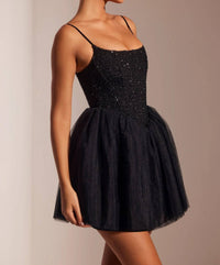 Oh Polly - Corset Tulle Skirt Mini Dress