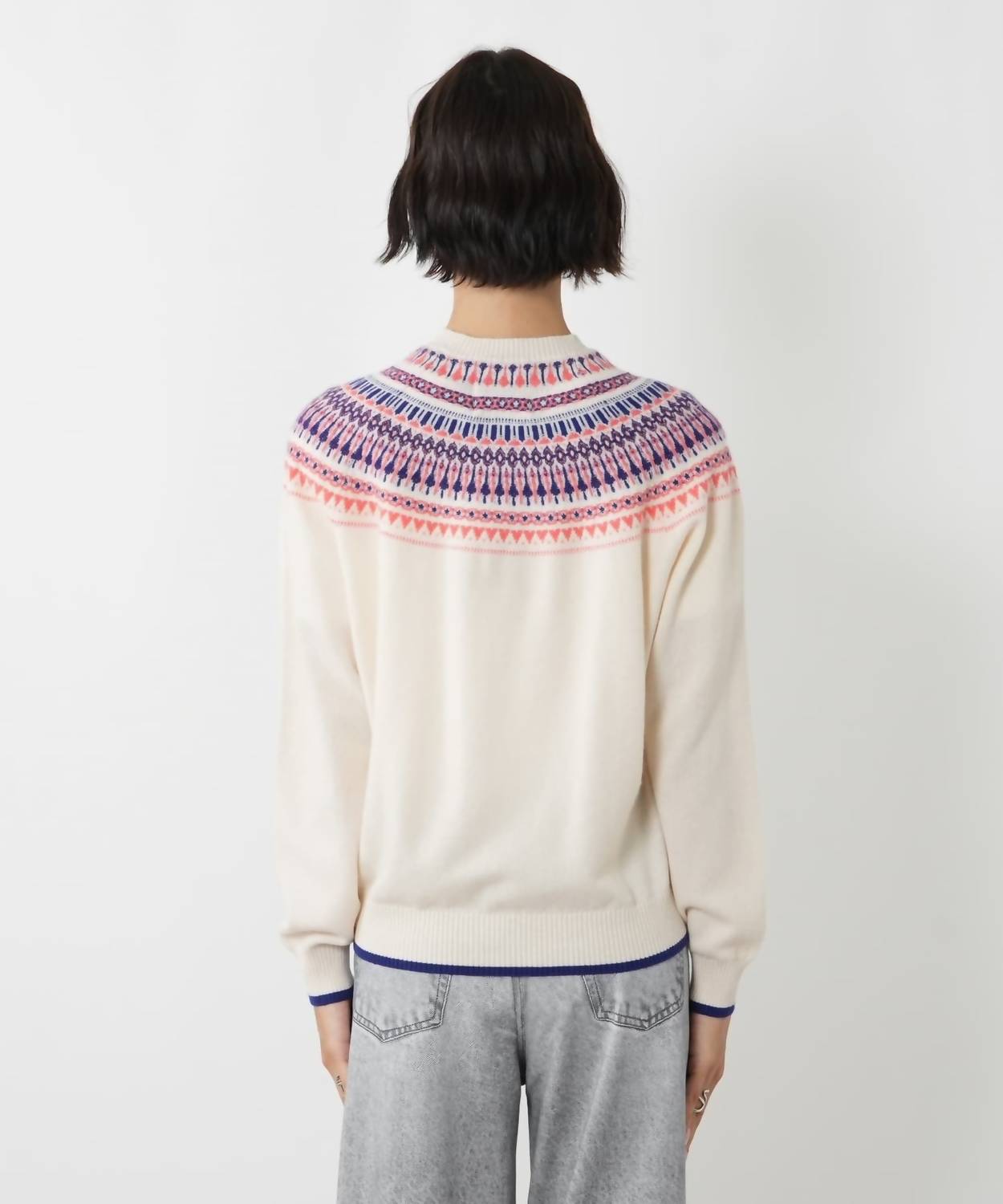 Jumper1234 - Fairisle Yoke Crew Sweater