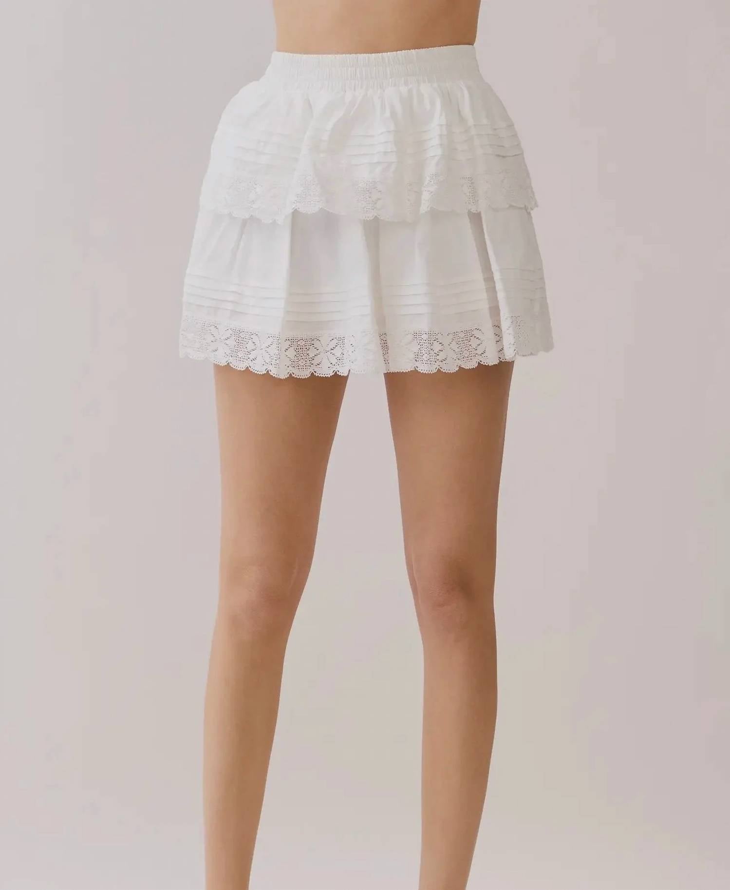 Tcec - Tiered Mini Skirt