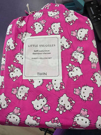 Charlies Project - Girls Hello Cutie Bamboo Twin Sheet Set