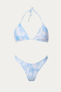 TIE-DYE THREE-PIECE BIKINI SET
