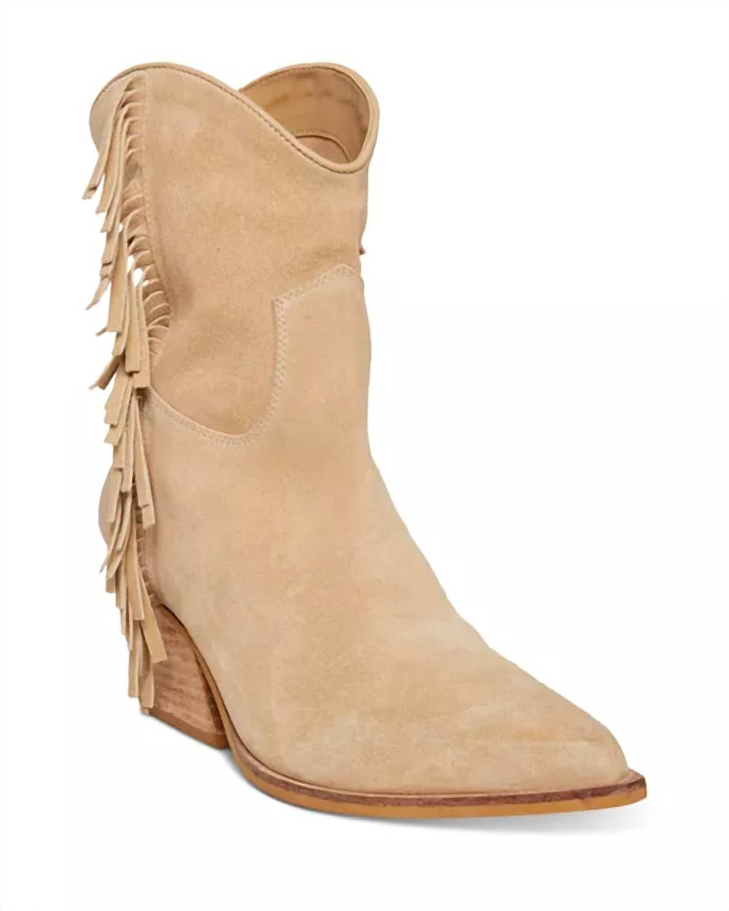 Steve Madden - Women's Wolfer-f Fringe Western Bootie