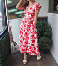 In February Lana Dress in vibrant red - women's dress - view 6