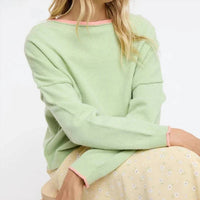 Wishlist - Brushed Contrast Boat Neck Sweater