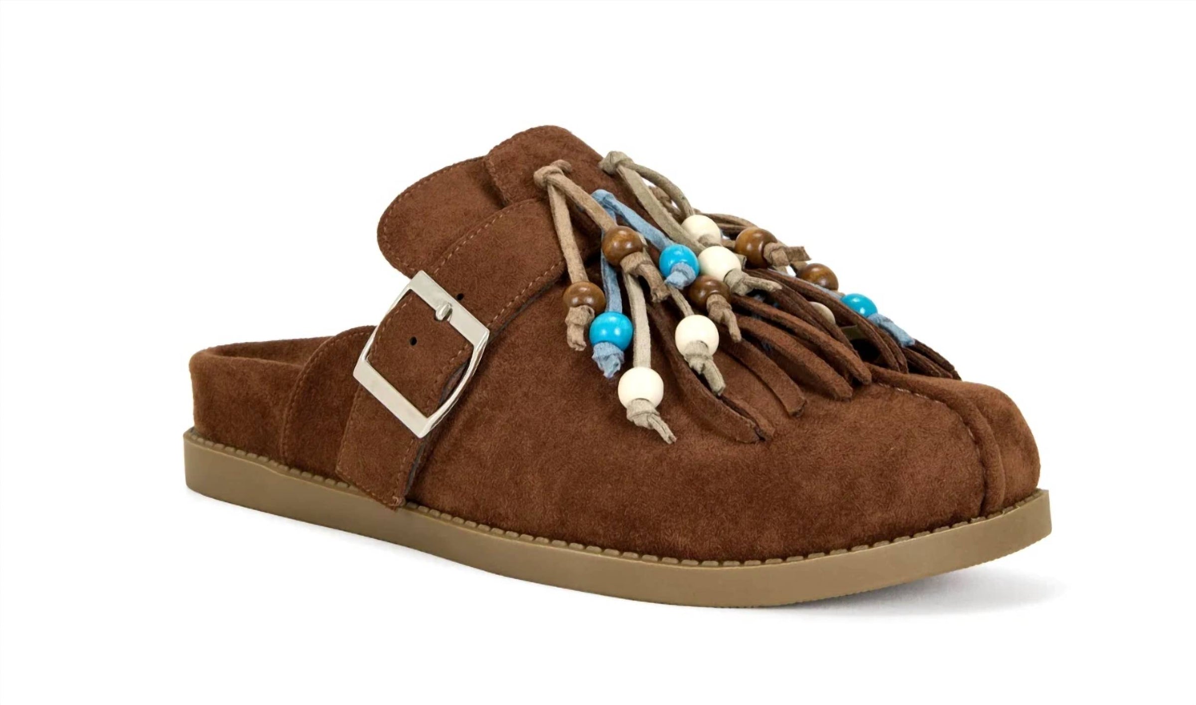 Azalea Wang - Women's Abeille Tassel Beaded Clogs