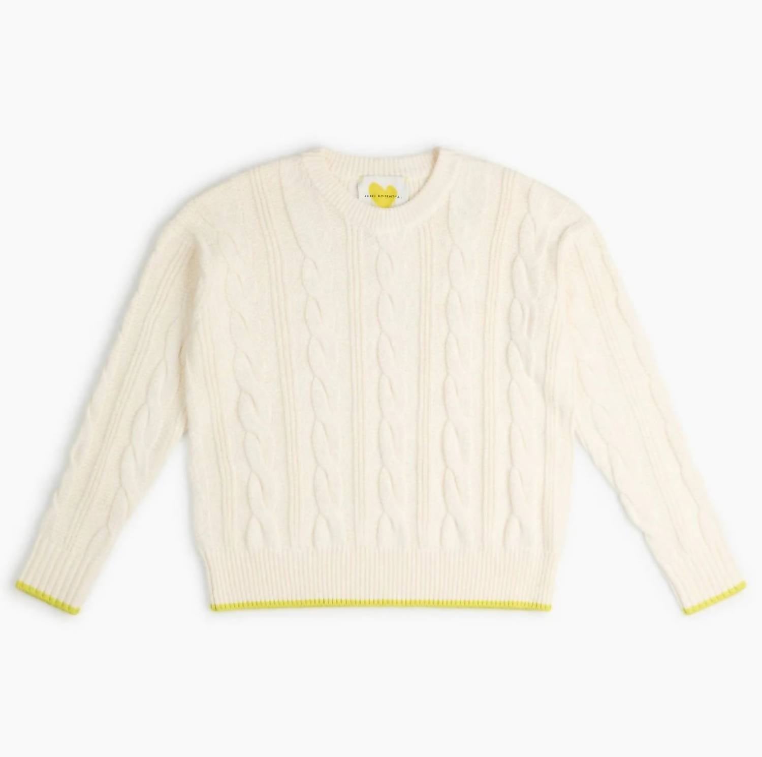 Kerri Rosenthal - Maxwork Cable Pullover Sweater