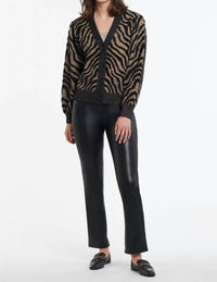 Tribal - Collette Contrast Intarasia Knit Cardigan
