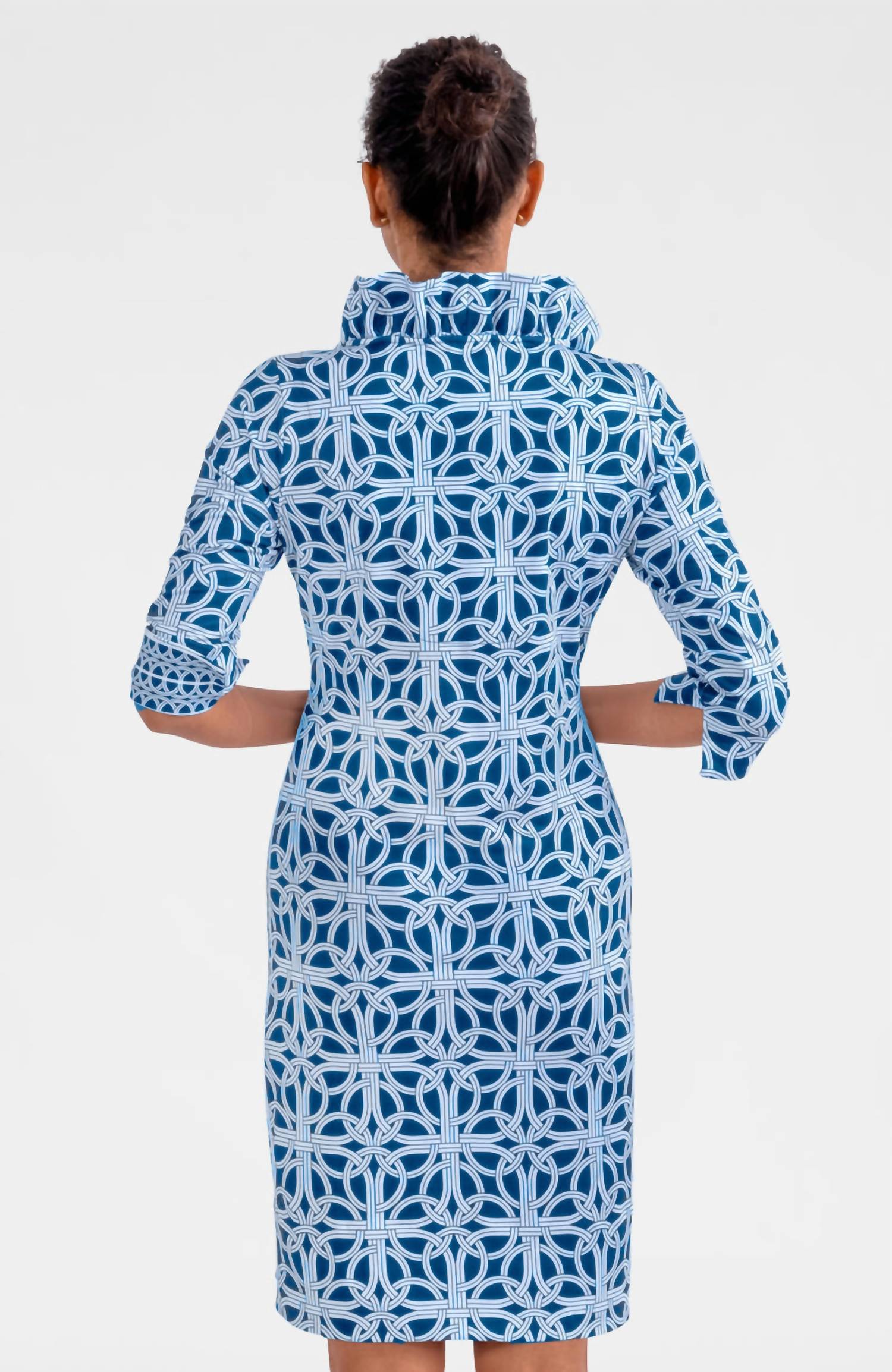 Gretchen Scott - Ruffneck Sleeve Jersey Dress