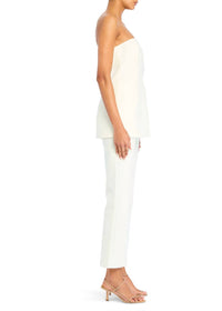 SER.O.YA Isolde Strapless Top in eggshell - women's blouse - alternate view