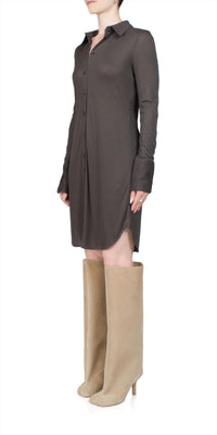 Helmut Lang - Ribbed Shirt Dress