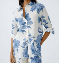 Oui - Floral Print long sleeve