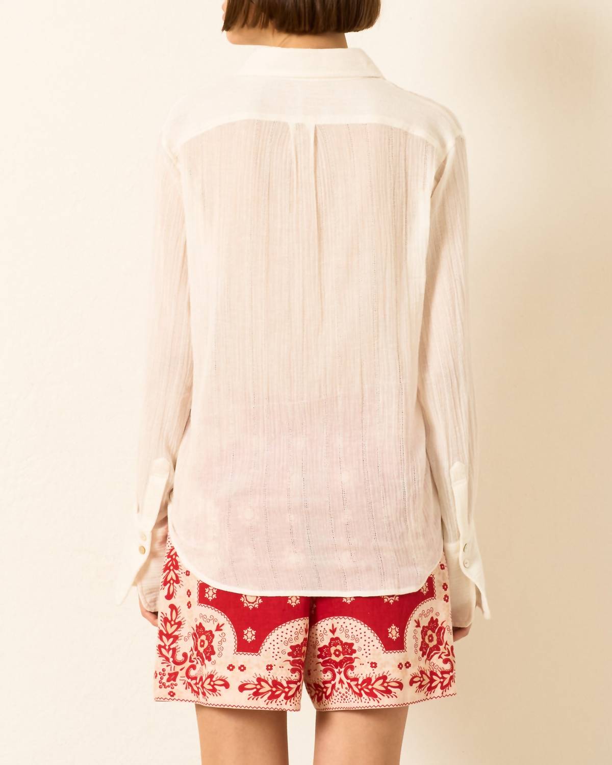 Alix Of Bohemia - Ondine Dobby Cotton Button Down Shirt